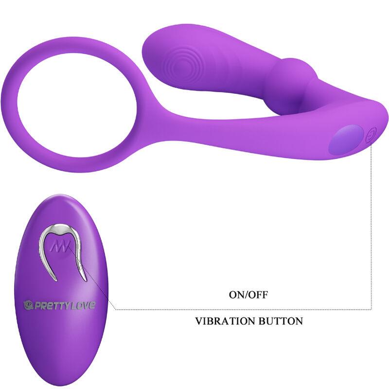 WARREN VIOLET ANAL RING & VIBRATOR