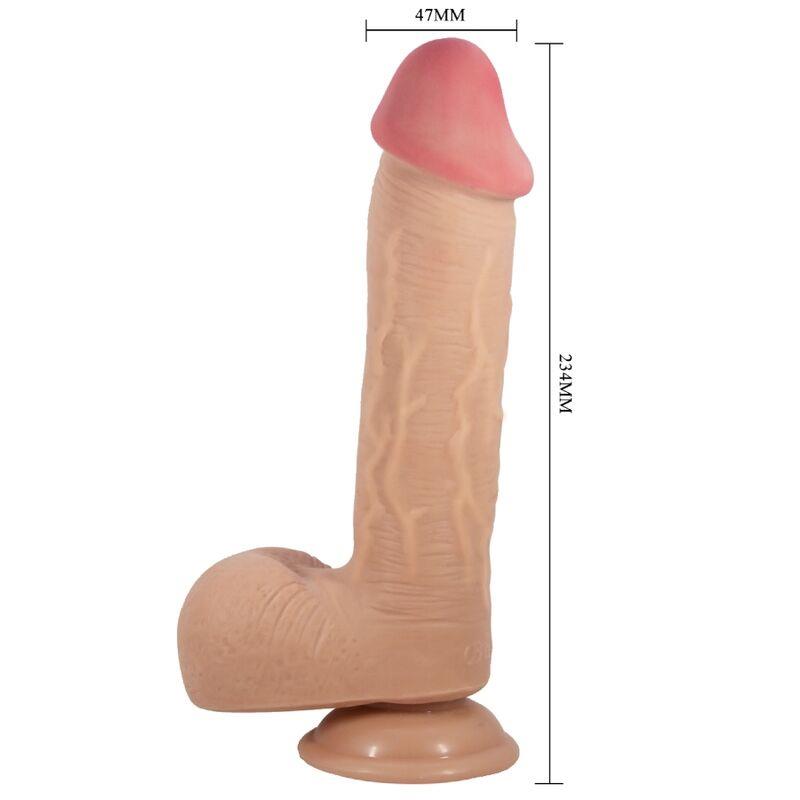SLIDING SKIN SERIJA REALISTIČNI DILDO S USISNOM ČAŠOM FLESH 23.4 CM