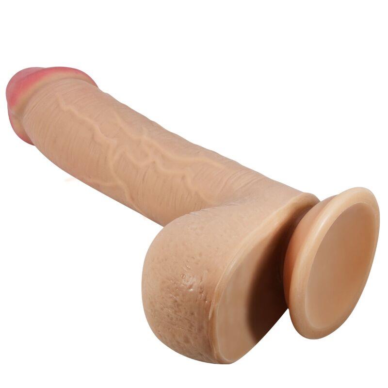 SLIDING SKIN SERIJA REALISTIČNI DILDO S USISNOM ČAŠOM FLESH 23.4 CM