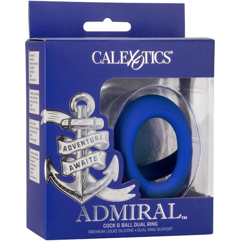 ADMIRAL COCK BALL DUAL RING BLUE