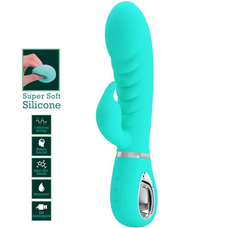PRESCOTT MULTIFUNKCIONALNI G-SPOT VIBRATOR AQUA GREEN