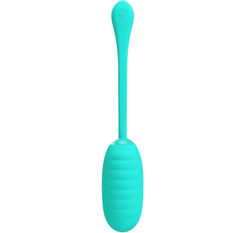 KIRK RECHARGEABLE VIBRATING EGG AQUA GREEN