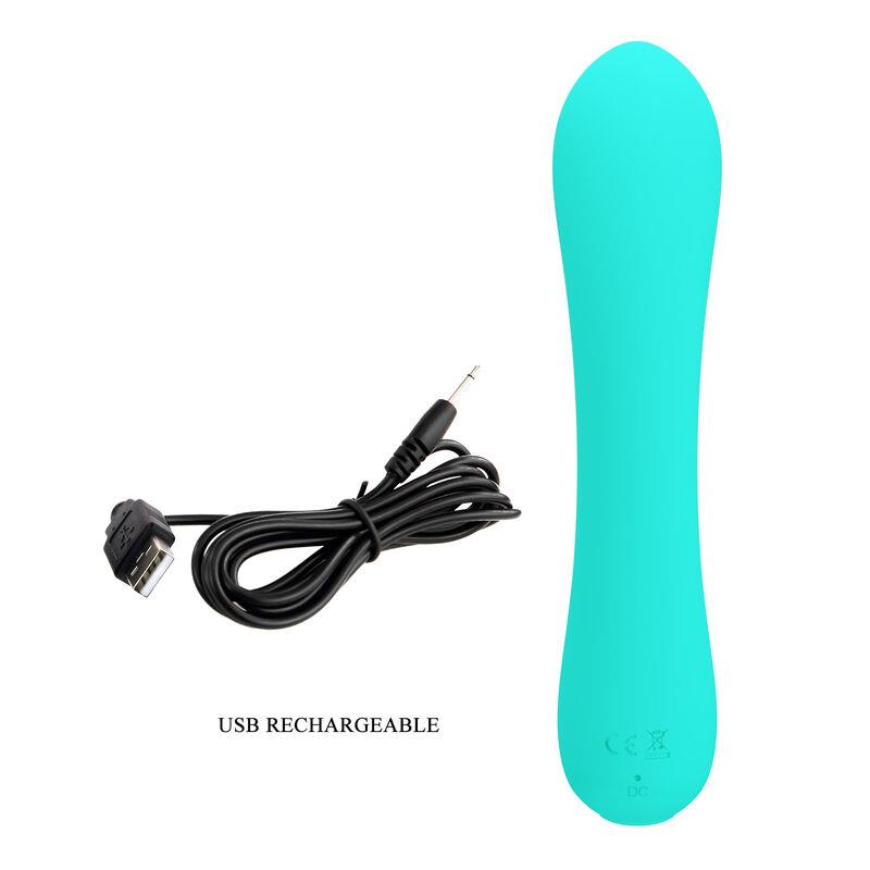 PRESCOTT RECHARGEABLE VIBRATOR AQUA GREEN