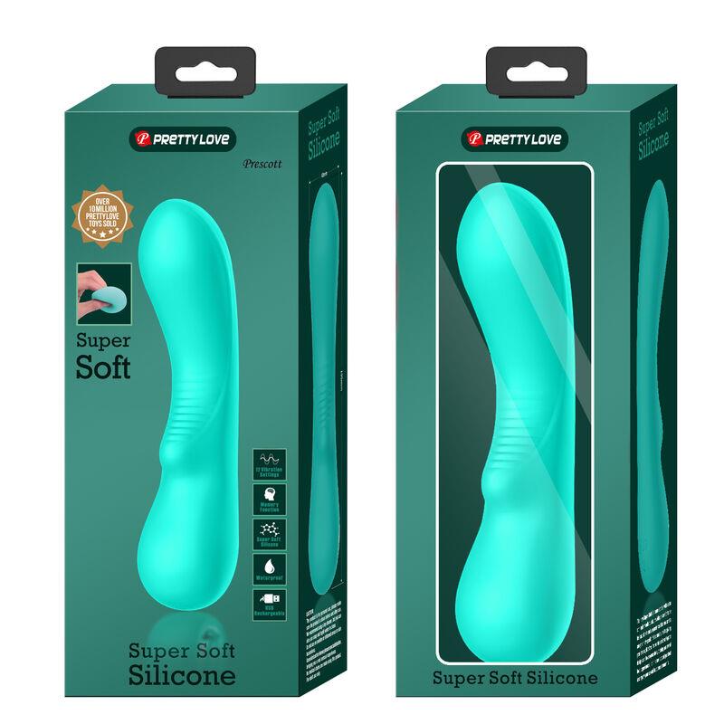 PRESCOTT RECHARGEABLE VIBRATOR AQUA GREEN
