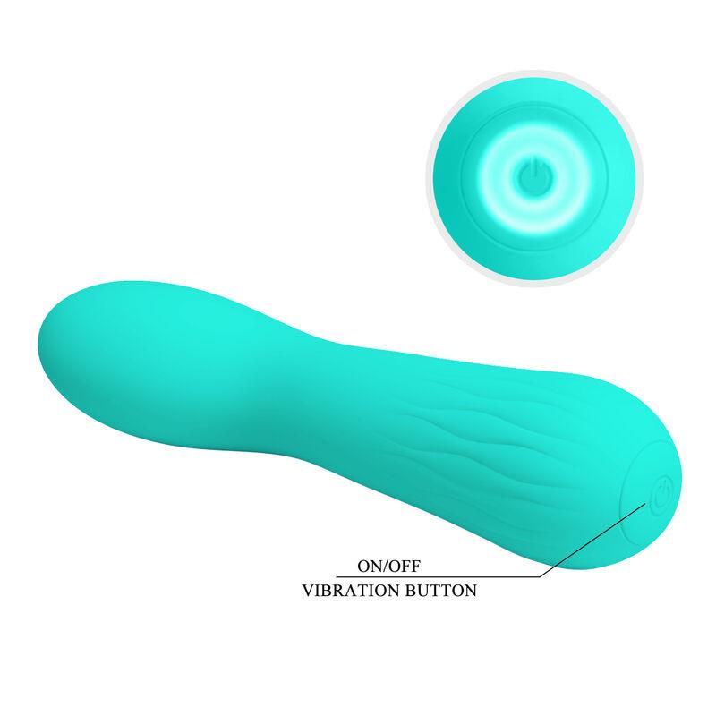 FAUN RECHARGEABLE VIBRATOR AQUA GREEN