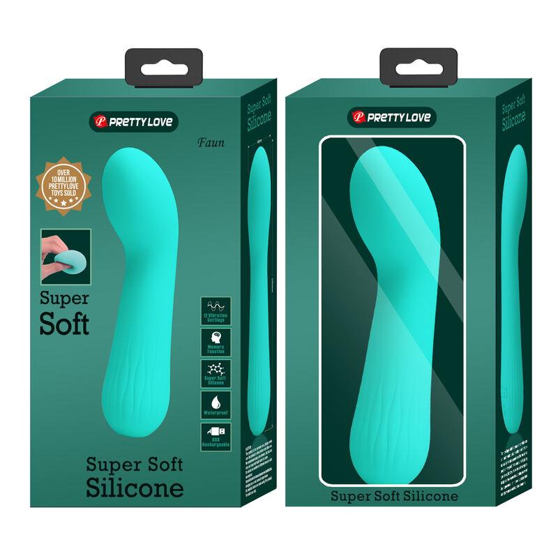 FAUN RECHARGEABLE VIBRATOR AQUA GREEN