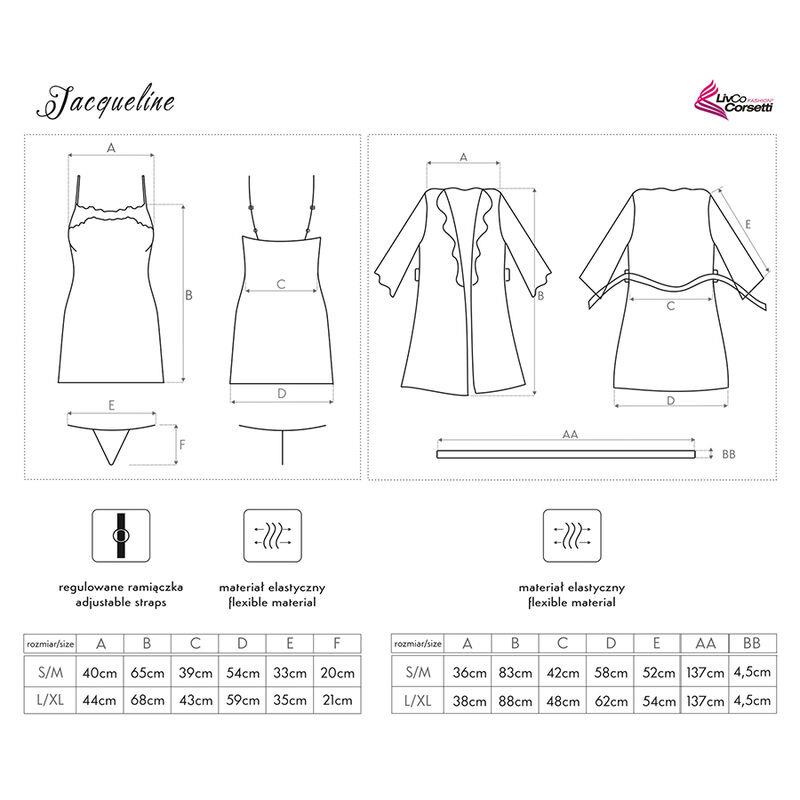 JACQUELINE LC 90249 HALJINA + MAJICA + TANGICE LJUBIČASTA S/M