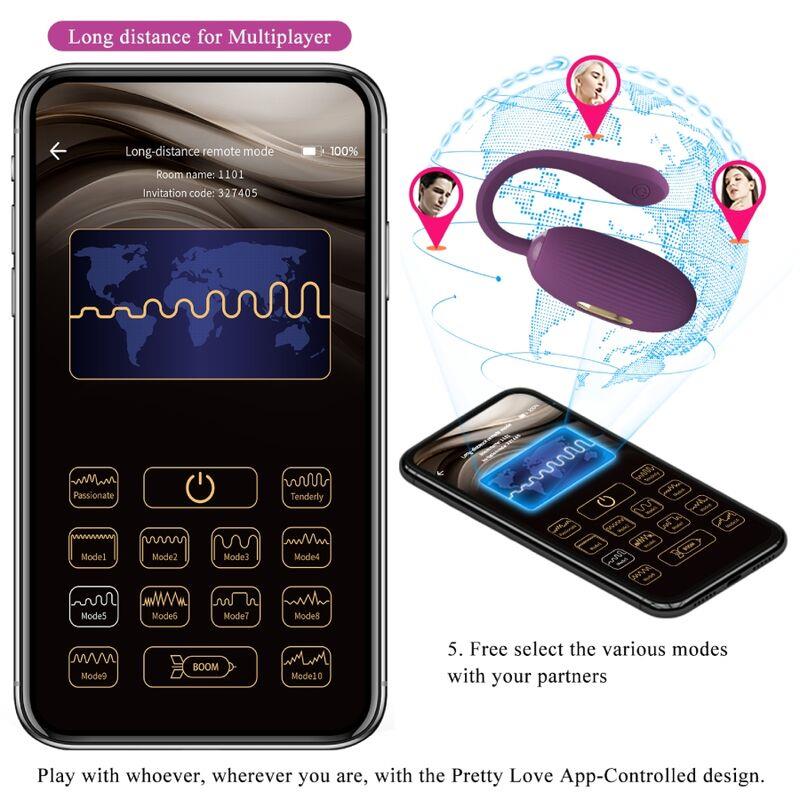 DOREEN LJUBIČASTI PUNJENI VIBRIRAJUĆI JAJCE