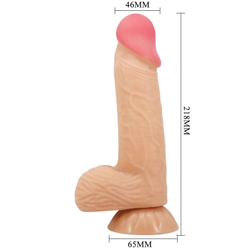SERIJA SLIDING SKIN REALISTIČNI DILDO S CUPOM ZA USISAVANJE 20.6 CM