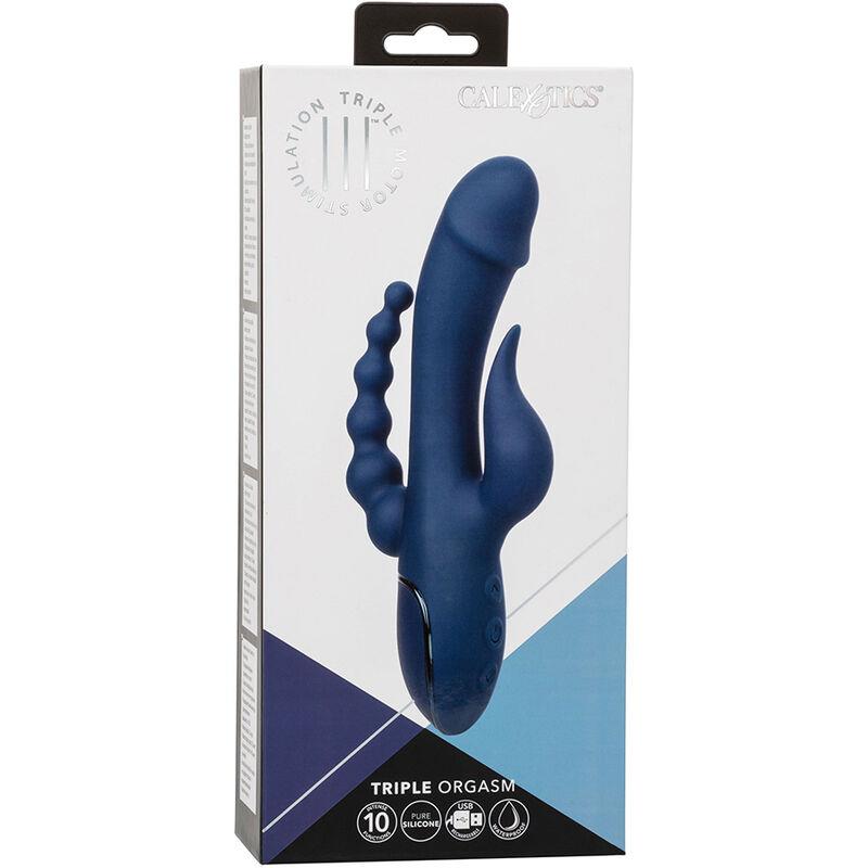VIBRATOR TRIPLE ORGASM BLUE