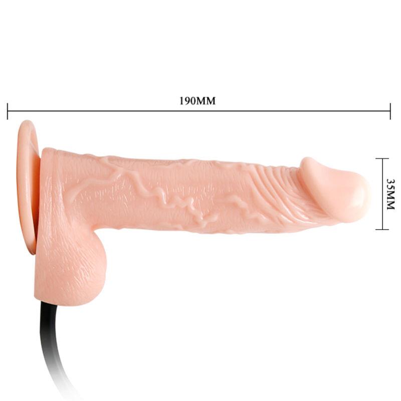 REALISTIC INFLATABLE DILDO WITH SUCTION CUP 15 CM