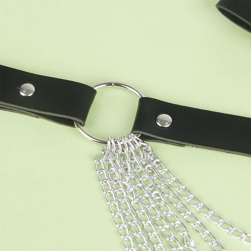 LEATHER CHAINBELT BLACK ONE SIZE