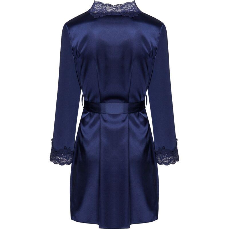 JACQUELINE LC 90249 DRESSING GOWN + SHIRT + PANTY NAVY BLUE S/M