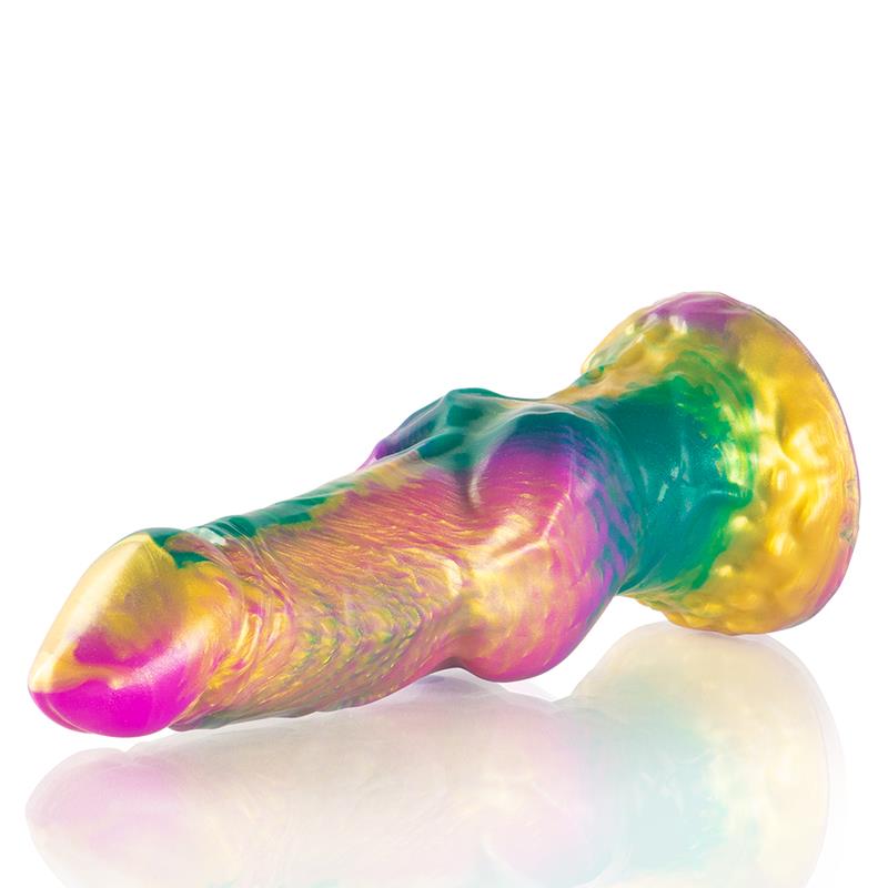 IRIS DILDO WITH RAINBOW TESTICLES OF PLEASURE