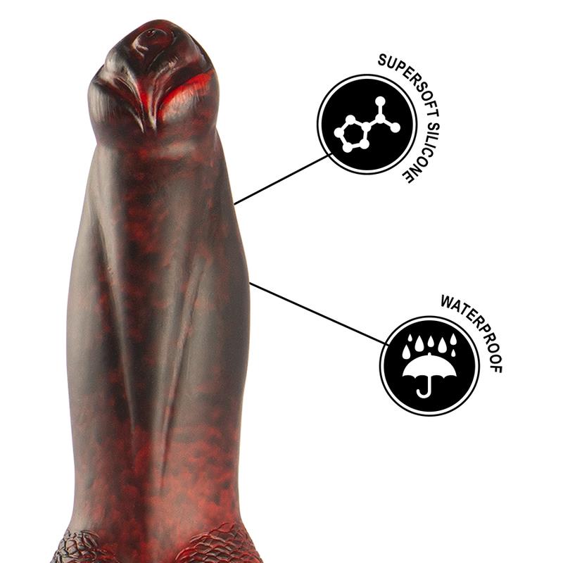 PROMETHEUS DILDO TITAN IN FLAMES RECHARGEABLE REMOTE CONTROL