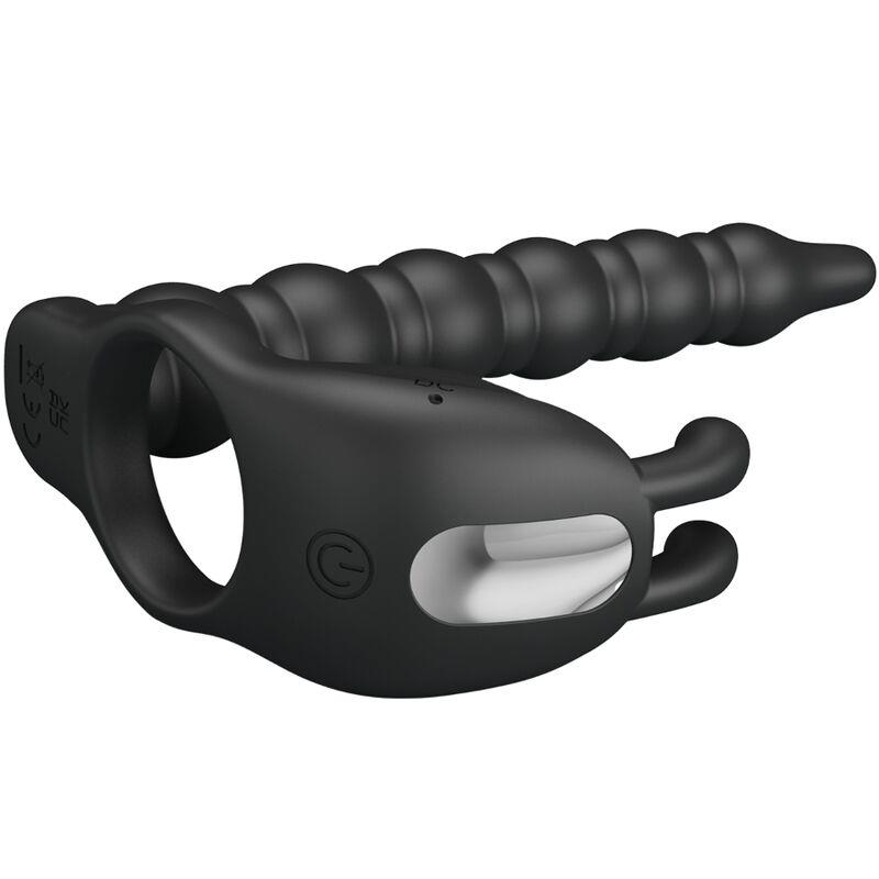 BLACKNEY PENIS RING WITH BLACK VIBRATOR PLUG