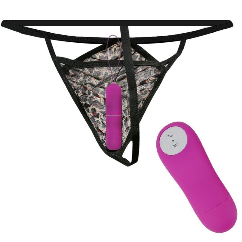 THONG WITH VIBRATING BULLET AND CONTROL PURPLE