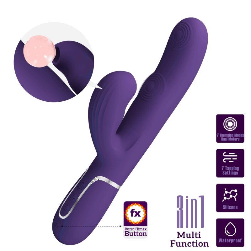 PERLITA G-SPOT VIBRATOR 3 V 1 MULTIFUNKCIJSKI PURPLE