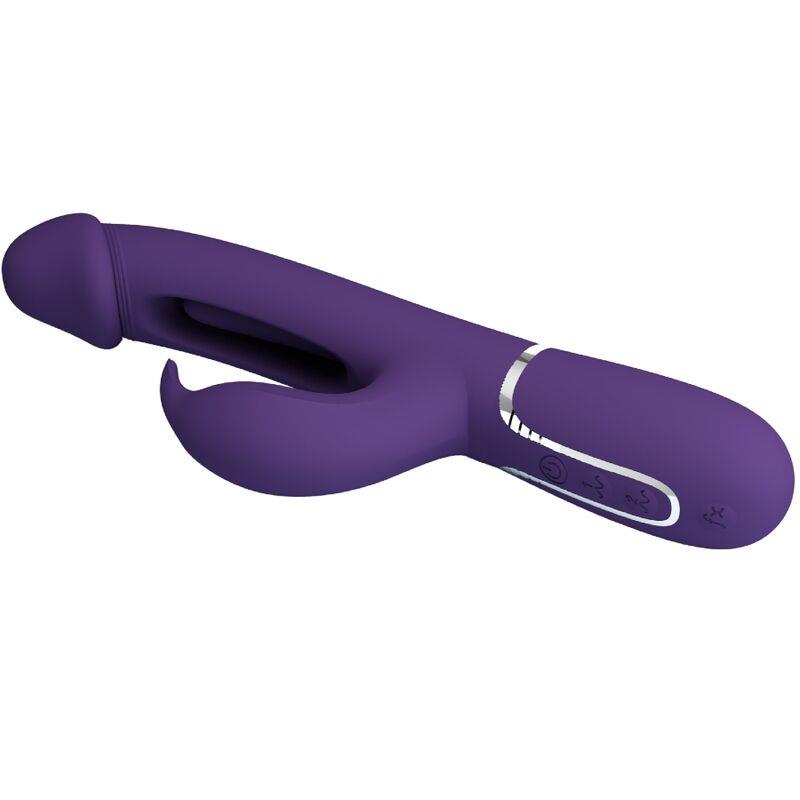 KAMPAS RABBIT 3 IN 1 MULTIFUNCTION VIBRATOR WITH TONGUE VIOLET