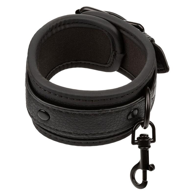 NOCTURNAL ANKLE CUFFS LEATHER ADJUSTABLE BLACK