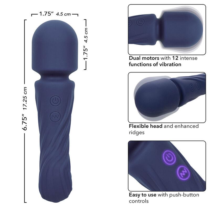 CHARISMA ALLURE MASSAGER DUAL MOTORS 12 FUNCTIONS 17.25 CM X 4.5 CM PURPLE