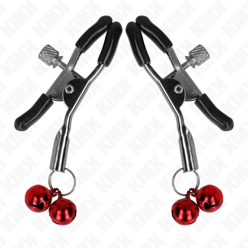 DOUBLE BELL NIPPLE CLAMP RED 6 CM