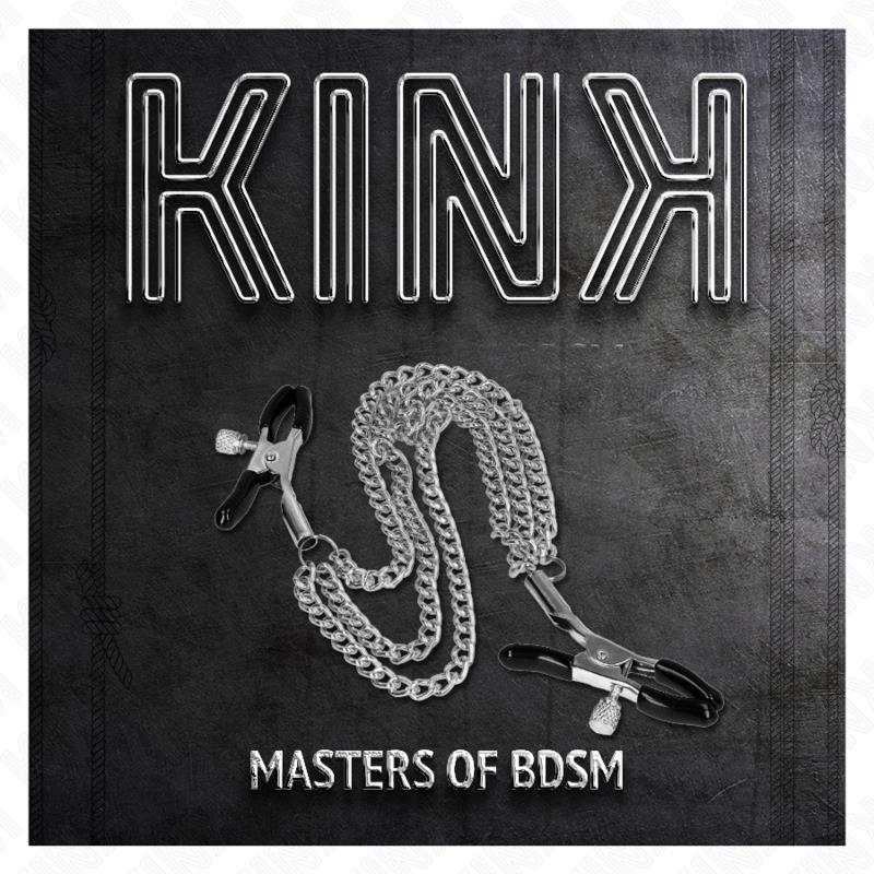 STISKAČI ZA NIPPLE S 3 VERIGAMI SREBRNE BARVE 20/23/28 CM