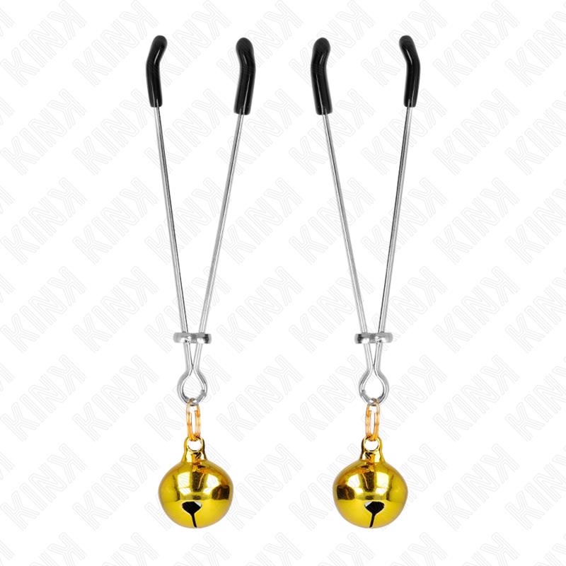 TANJŠI ZVONČEK NIPPLE CLAMPS ZLATI 7 CM