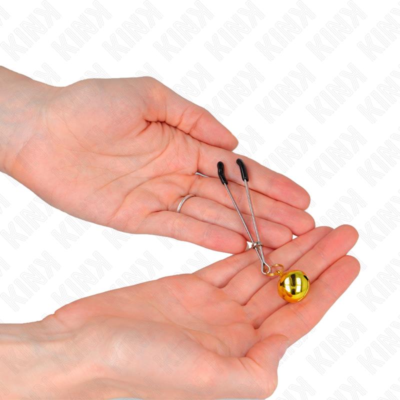 TANJŠI ZVONČEK NIPPLE CLAMPS ZLATI 7 CM