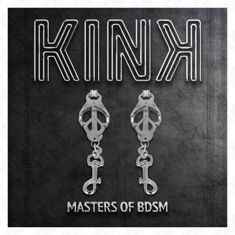 JAPANESE CLOVER NIPPLE CLAMPS WITH HOOKS SILVER