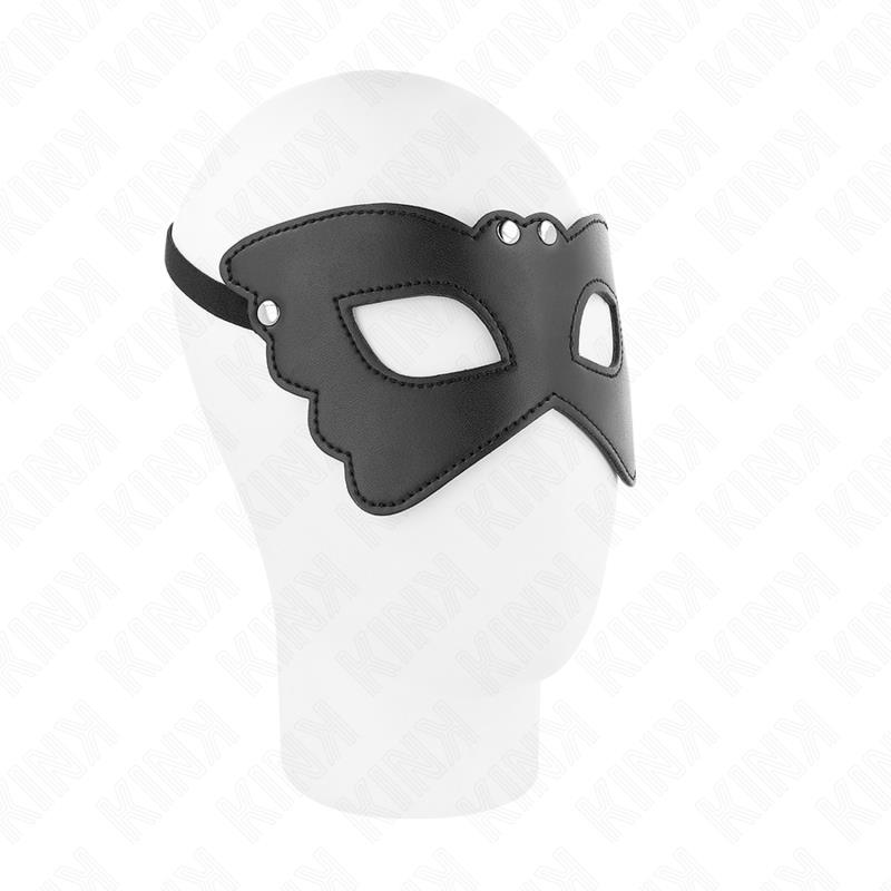 BUTTERFLY SHAPED LEATHERETTE MASK 20 x 9 CM