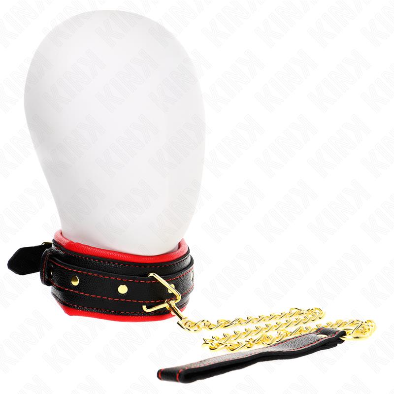 NECKLACE WITH SPONGE IMITATION LEATHER STRAP MODEL 2 ADJUSTABLE 37-54 CM X 3 CM