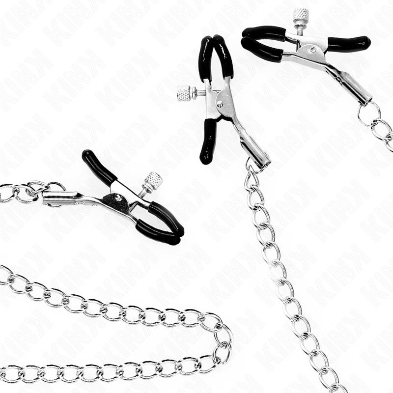TRIPLE NIPPLE AND CLIT CLAMPS WITH CHAIN MODEL 0