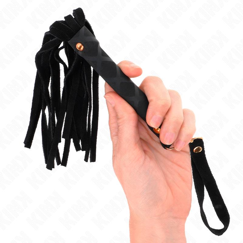 BLACK SUEDE MINI WHIP 30 CM