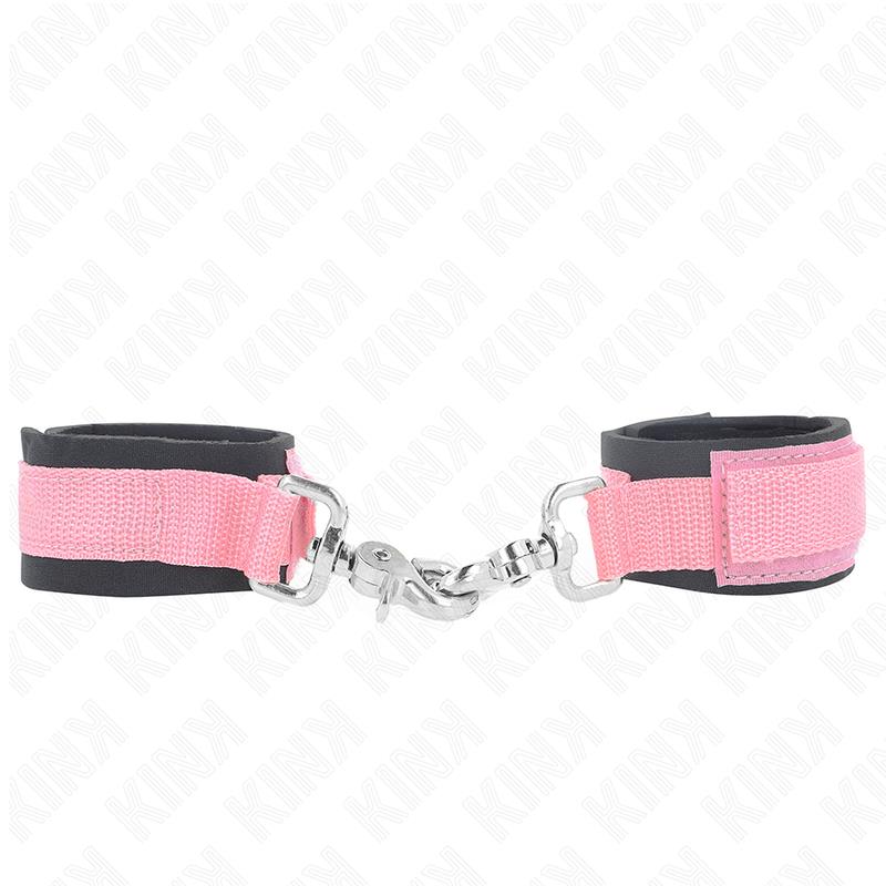 ADJUSTABLE NEOPRENE WRIST RESTRAINTS PINK ADJUSTABLE 22-34 CM