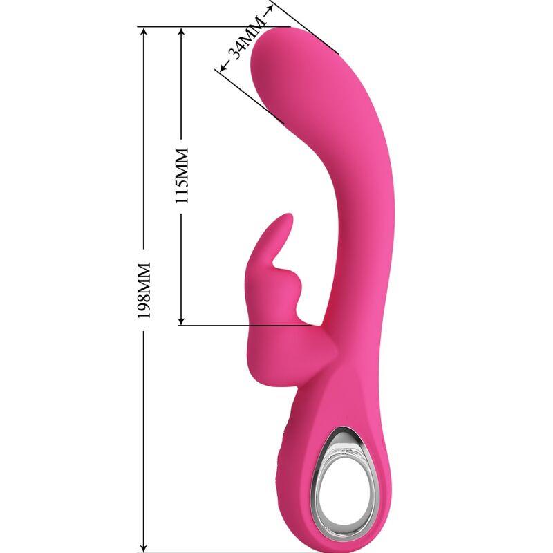 NOVAK RABBIT VIBRATOR 12 VIBRATIONS PINK