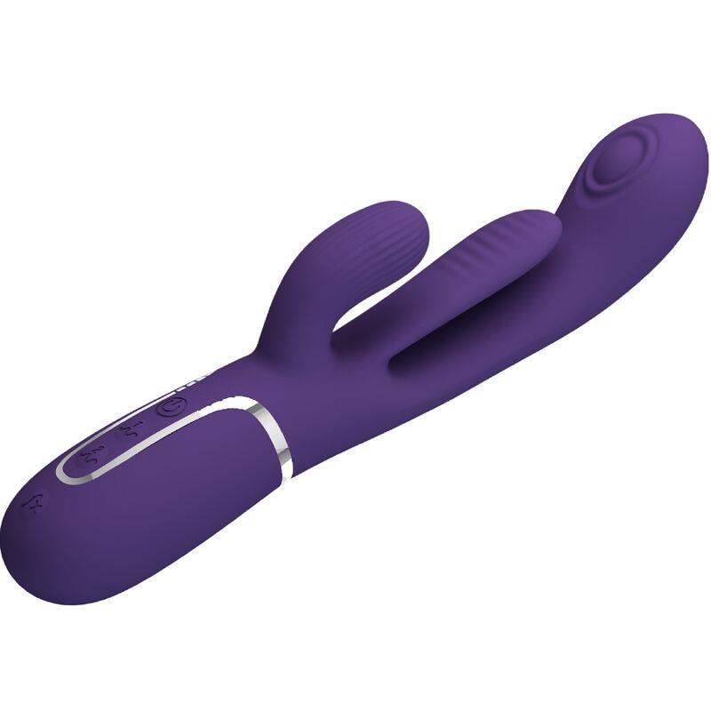 SHANIA TRIPLE RABBIT VIBRATOR MULTIFUNCTION PURPLE