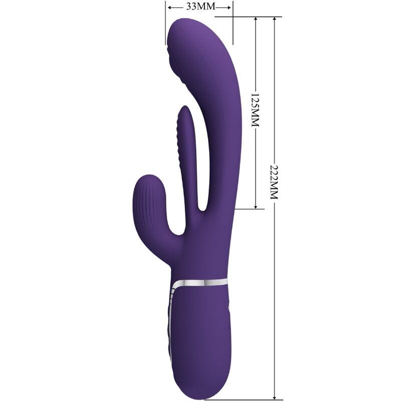 SHANIA TRIPLE RABBIT VIBRATOR MULTIFUNCTION PURPLE