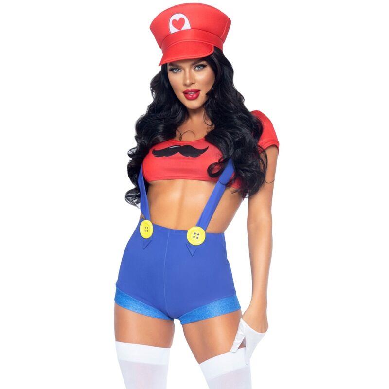 SEXY COSTUME MARIO BROS RED/BLUE M