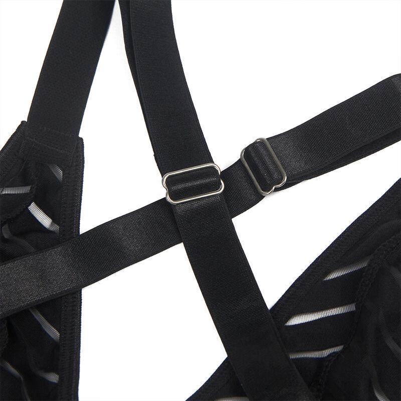 954147 BODY WITH GARTER BELT BLACK S/M