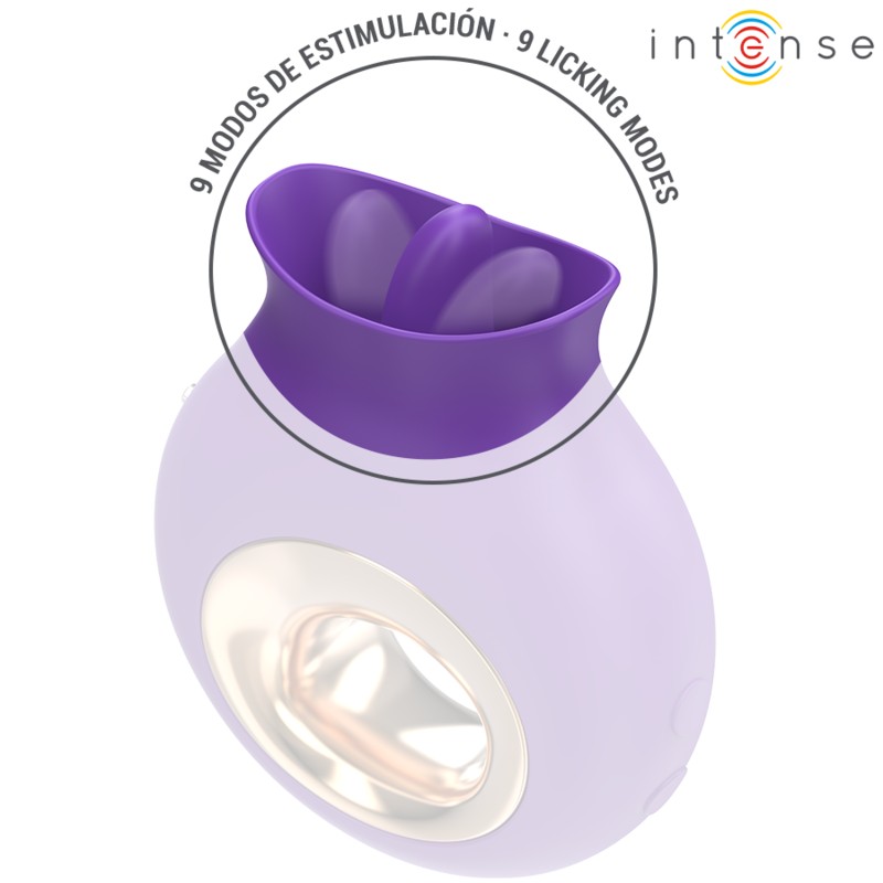 TULI CLITORIS STIMULATOR 9 VIBRATIONS & 9 OSCILLATIONS PURPLE