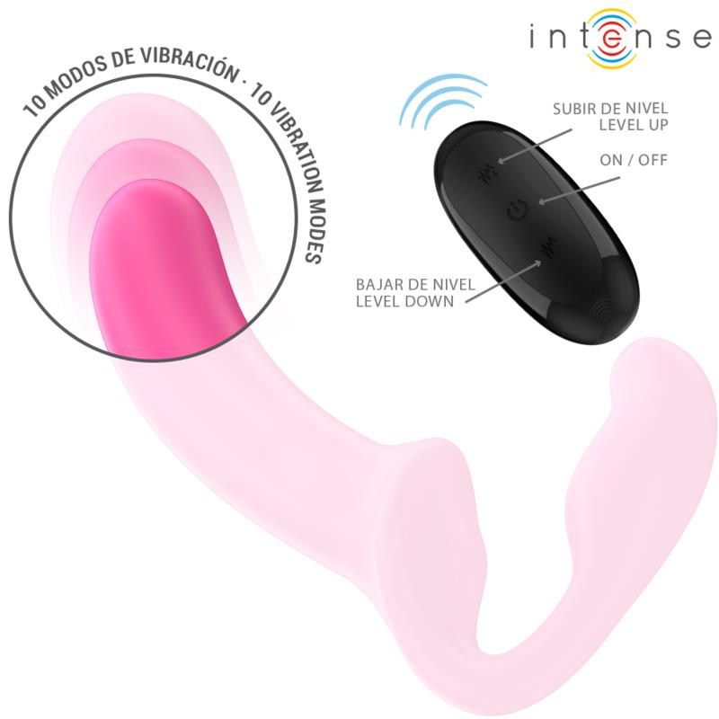 AMY DOUBLE VIBRATOR 20 CM PINK REMOTE CONTROL