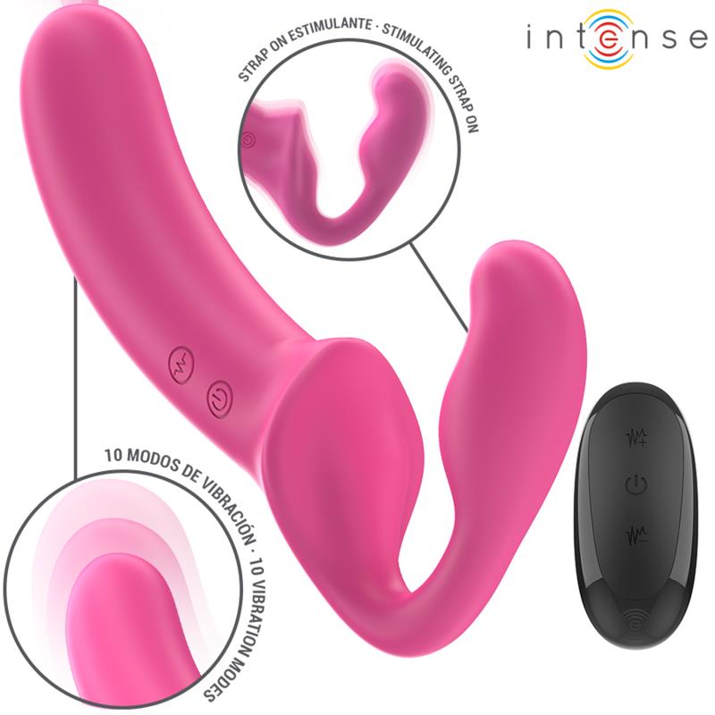 AMY DOUBLE VIBRATOR 20 CM PINK REMOTE CONTROL