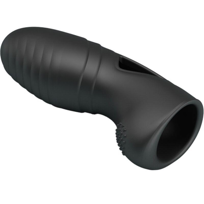 ALAN SILICONE FINGER VIBRATOR BLACK