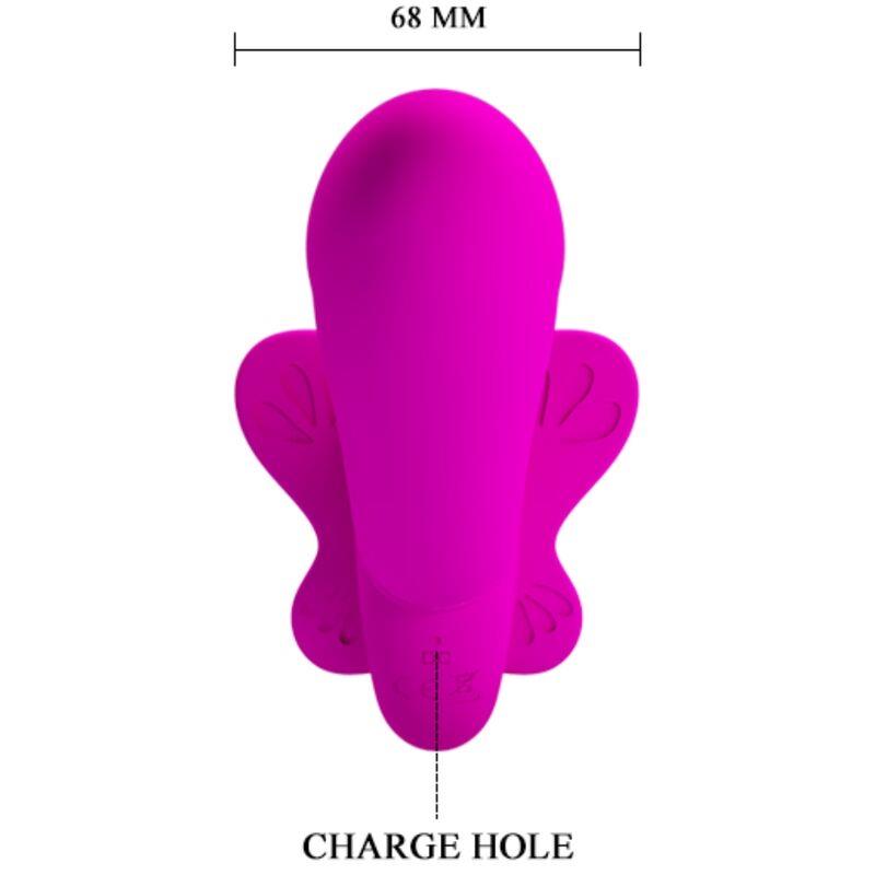 VALERIE DOUBLE STRAP-ON VIBRATOR 12 VIBRATIONS PURPLE