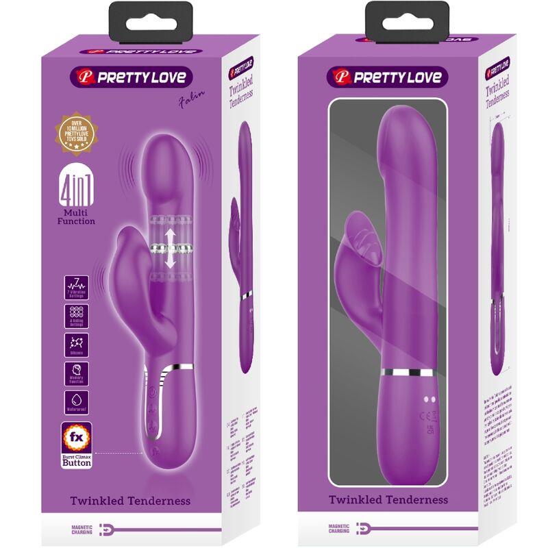 4 IN 1 MULTIFUNCTION VIBRATOR & STIMULATOR PURPLE