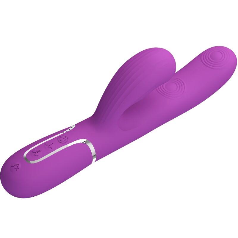 PERLITA 3 IN 1 MULTIFUNCTION RABBIT VIBRATOR  PURPLE
