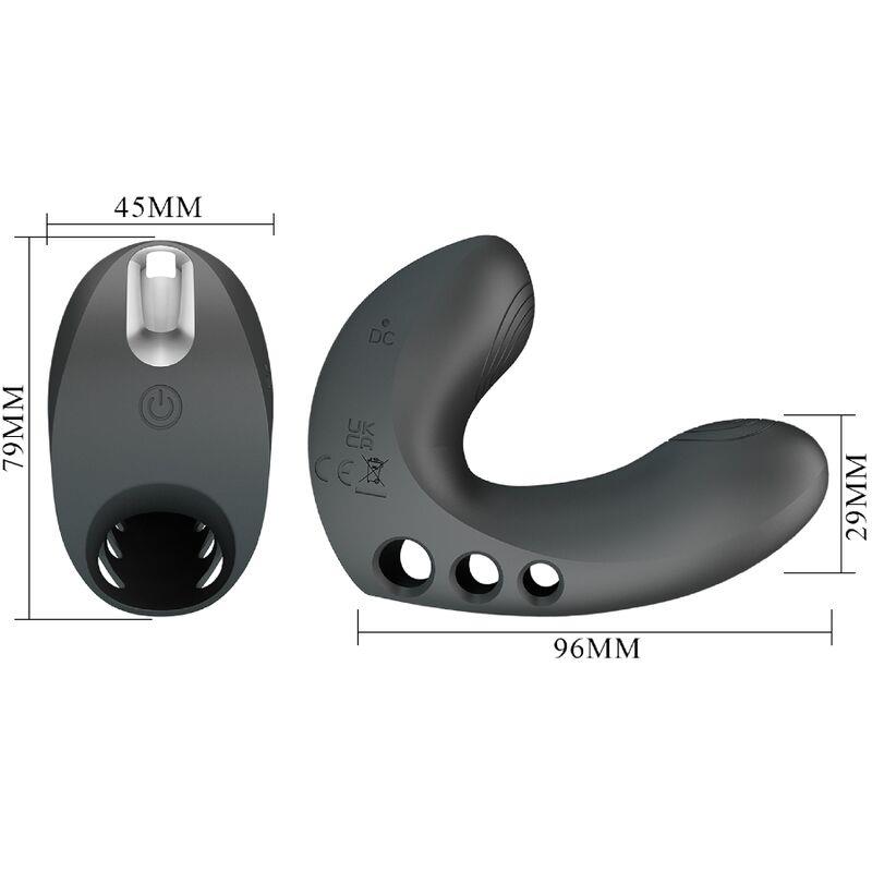CAMELIA FINGER VIBRATOR 7 VIBRATIONS BLACK