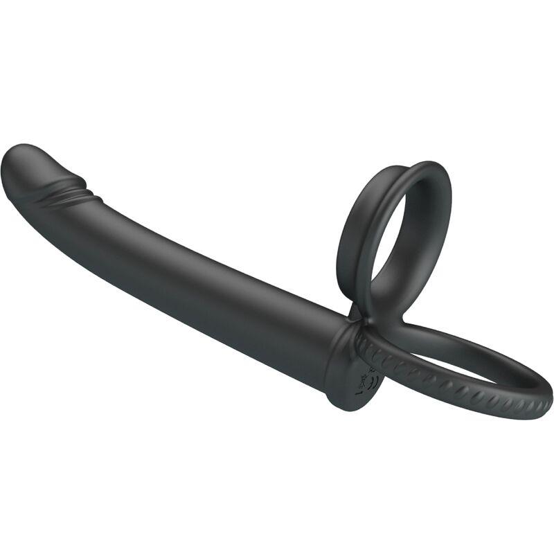 DILLION DOUBLE PENETRATION DOUBLE COCK RING BLACK