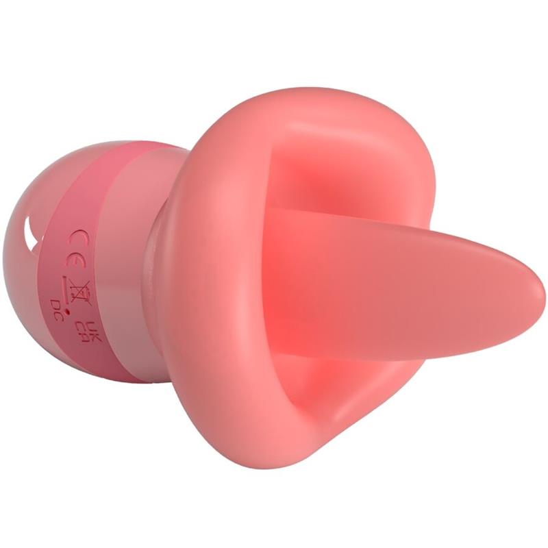 KYLEE TONGUE CLITORIS STIMULATOR 10 VIBRATIONS NUDE PINK